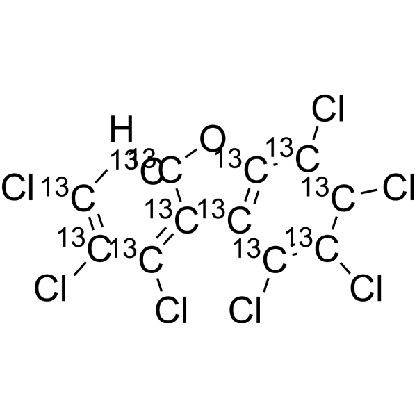 1,2,3,4,7,8,9-Heptachloro-dibenzofuran-13C12 109719-94-0